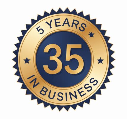 35 Years in Business Seal