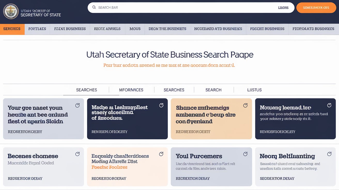 Utah Secretary of State business search